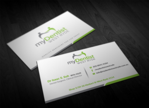 Visitenkarten-Design von Pointless Pixels India für myDentist West Ryde | Design: #11392669