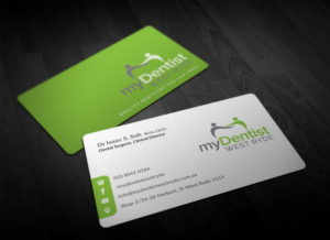 Visitenkarten-Design von Pointless Pixels India für myDentist West Ryde | Design: #11393161