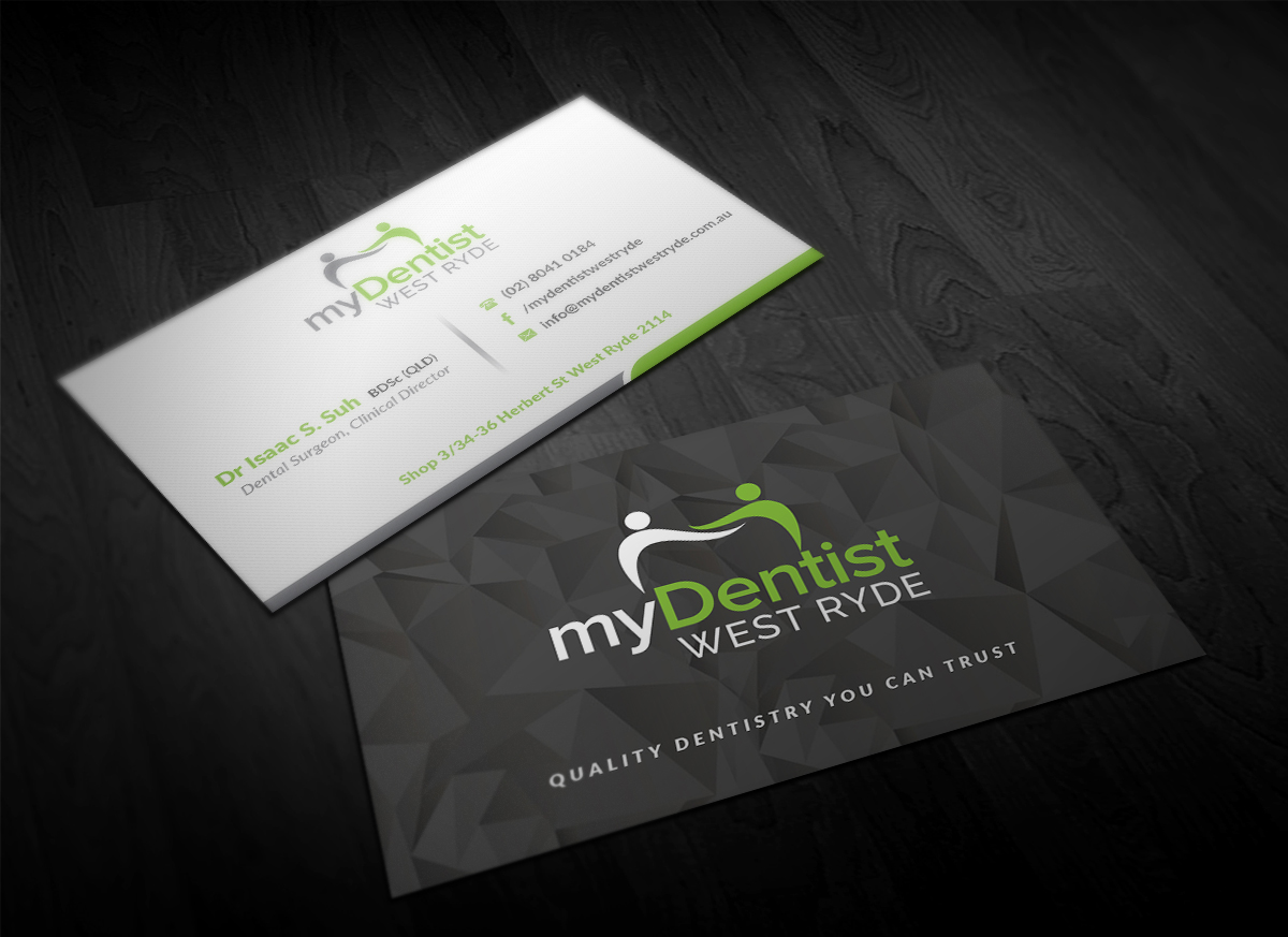 dental clinic business card design