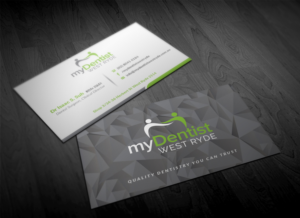 Visitenkarten-Design von Pointless Pixels India für myDentist West Ryde | Design: #11477079
