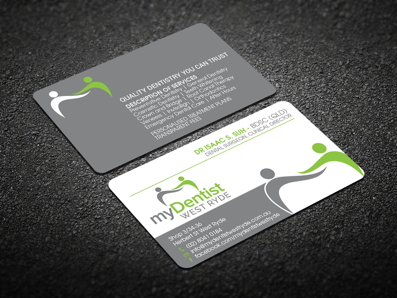 Business Card Design by Verified artistry for myDentist West Ryde | Design #11394673