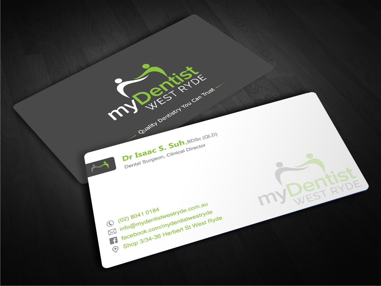 Design de Carte de Visite par EWS Webs pour myDentist West Ryde | Design #11397195