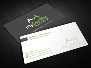 Visitenkarten-Design von EWS Webs für myDentist West Ryde | Design: #11397195