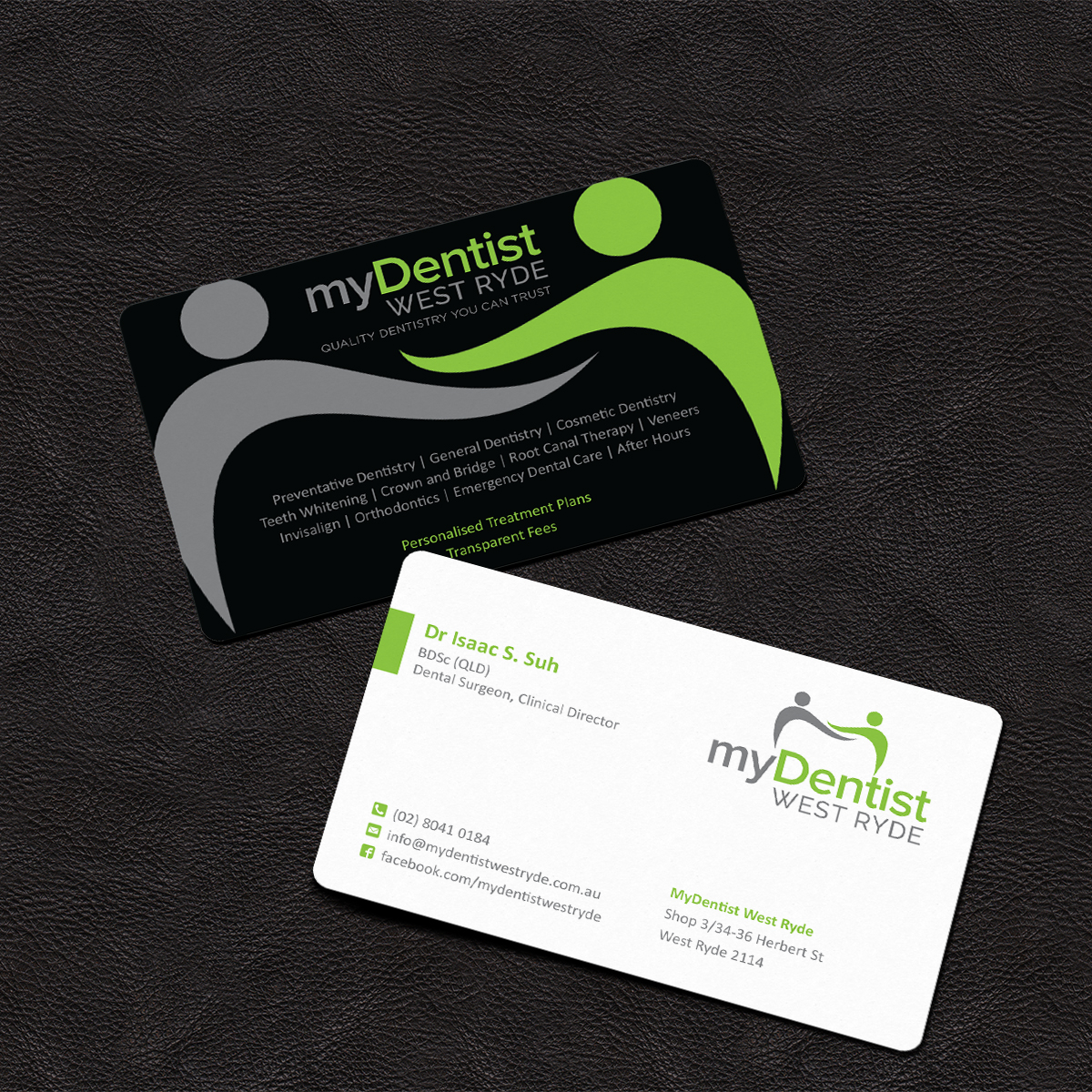Business Card Design by Grafactory for myDentist West Ryde | Design #11393361