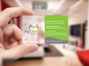 Business Card Design by Creations Box 2015 for myDentist West Ryde | Design: #11396030