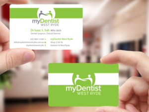 Business Card Design by Creations Box 2015 for myDentist West Ryde | Design: #11396035