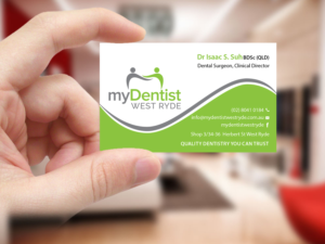 Business Card Design by Creations Box 2015 for myDentist West Ryde | Design: #11396038