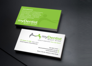 Design de Carte de Visite par Creations Box 2015 pour myDentist West Ryde | Design : #11396049