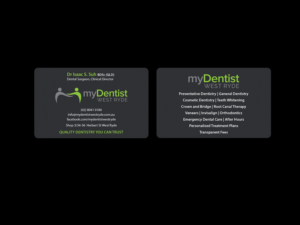 Design de Carte de Visite par Creations Box 2015 pour myDentist West Ryde | Design : #11396051