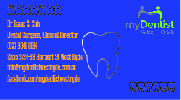 Visitenkarten-Design von Idris ElSenussi für myDentist West Ryde | Design #11385889