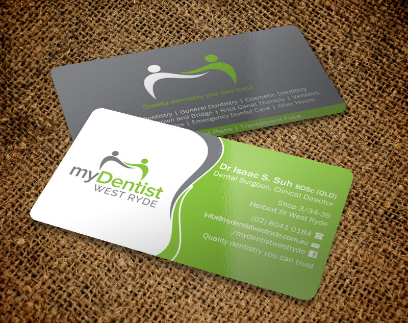 Visitenkarten-Design von Brand aid für myDentist West Ryde | Design #11399977