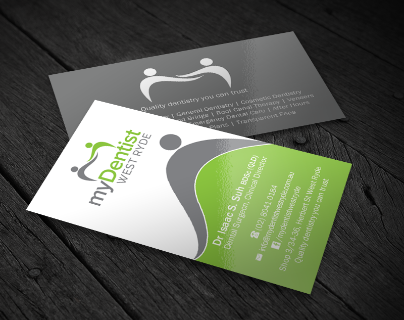 Visitenkarten-Design von Brand aid für myDentist West Ryde | Design #11399980