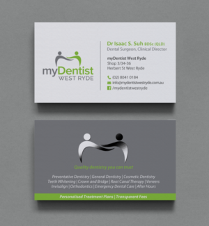 Business Card Design by chandrayaan.creative for myDentist West Ryde | Design: #11390347