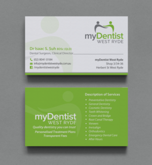 Business Card Design by chandrayaan.creative for myDentist West Ryde | Design: #11390352