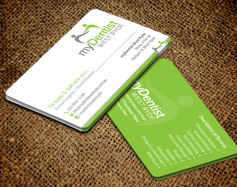 Business Card Design by chandrayaan.creative for myDentist West Ryde | Design #11390354