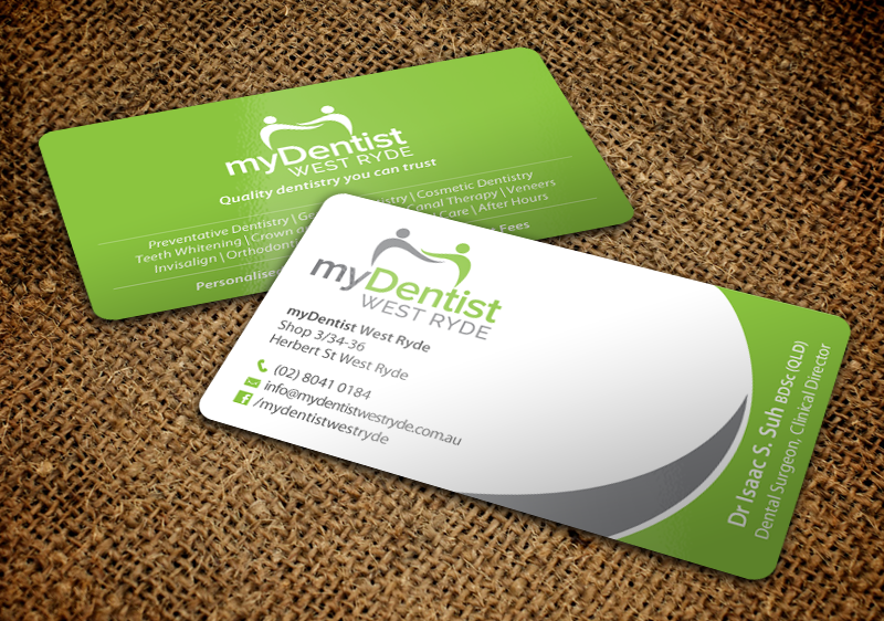 Business Card Design by chandrayaan.creative for myDentist West Ryde | Design #11390362
