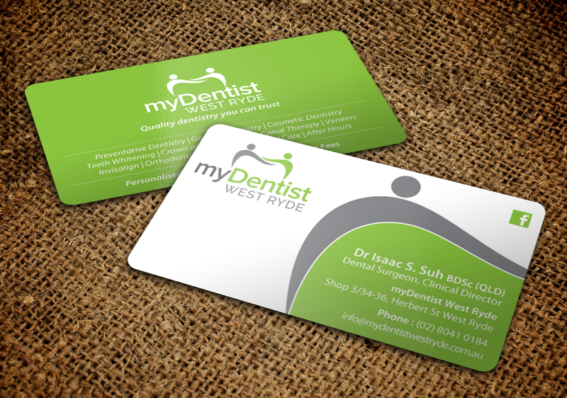 Business Card Design by chandrayaan.creative for myDentist West Ryde | Design #11390365