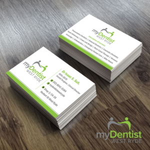 Business Card Design by Creative Jiniya for myDentist West Ryde | Design #11444683