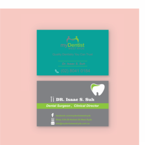 Visitenkarten-Design von gorkemapaydin für myDentist West Ryde | Design: #11385846