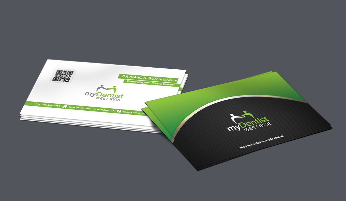 Business Card Design by shachibelani for myDentist West Ryde | Design #11402625