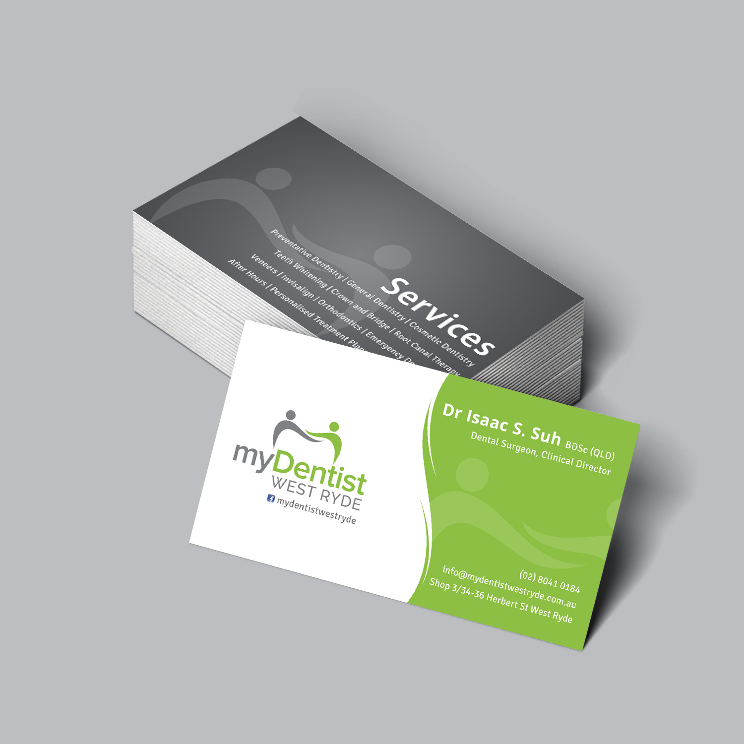 Visitenkarten-Design von tanmoy.pramanik für myDentist West Ryde | Design #11431090