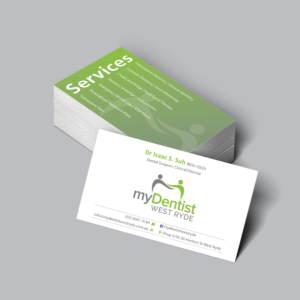Visitenkarten-Design von tanmoy.pramanik für myDentist West Ryde | Design: #11431091