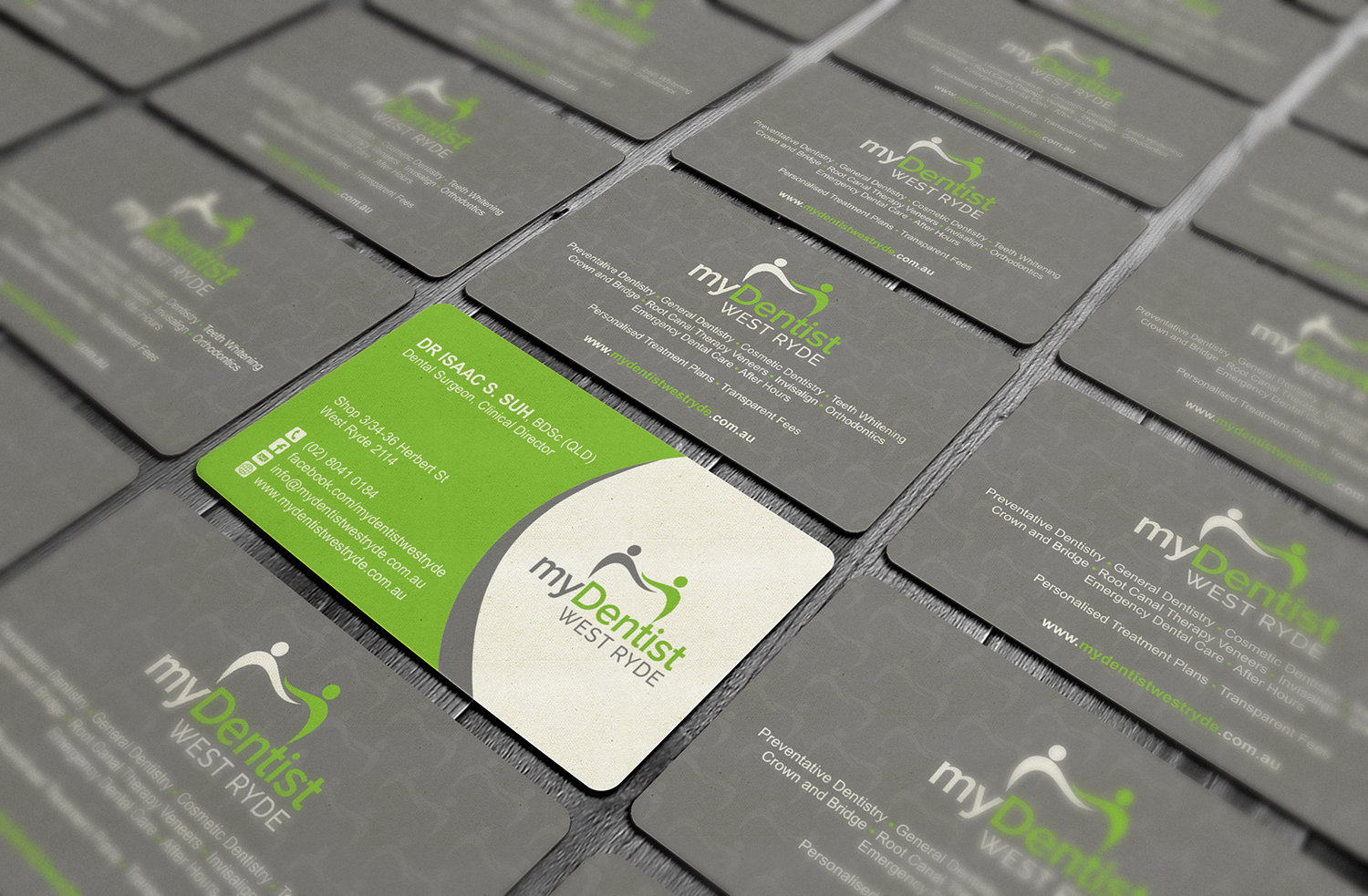 Business Card Design by logodentity for myDentist West Ryde | Design #11396760