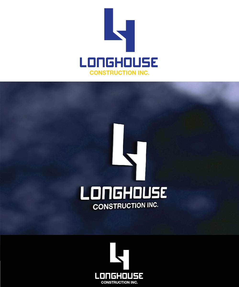 Logo Design by joliau for Longhouse Remodeling & Construction | Design #11387143