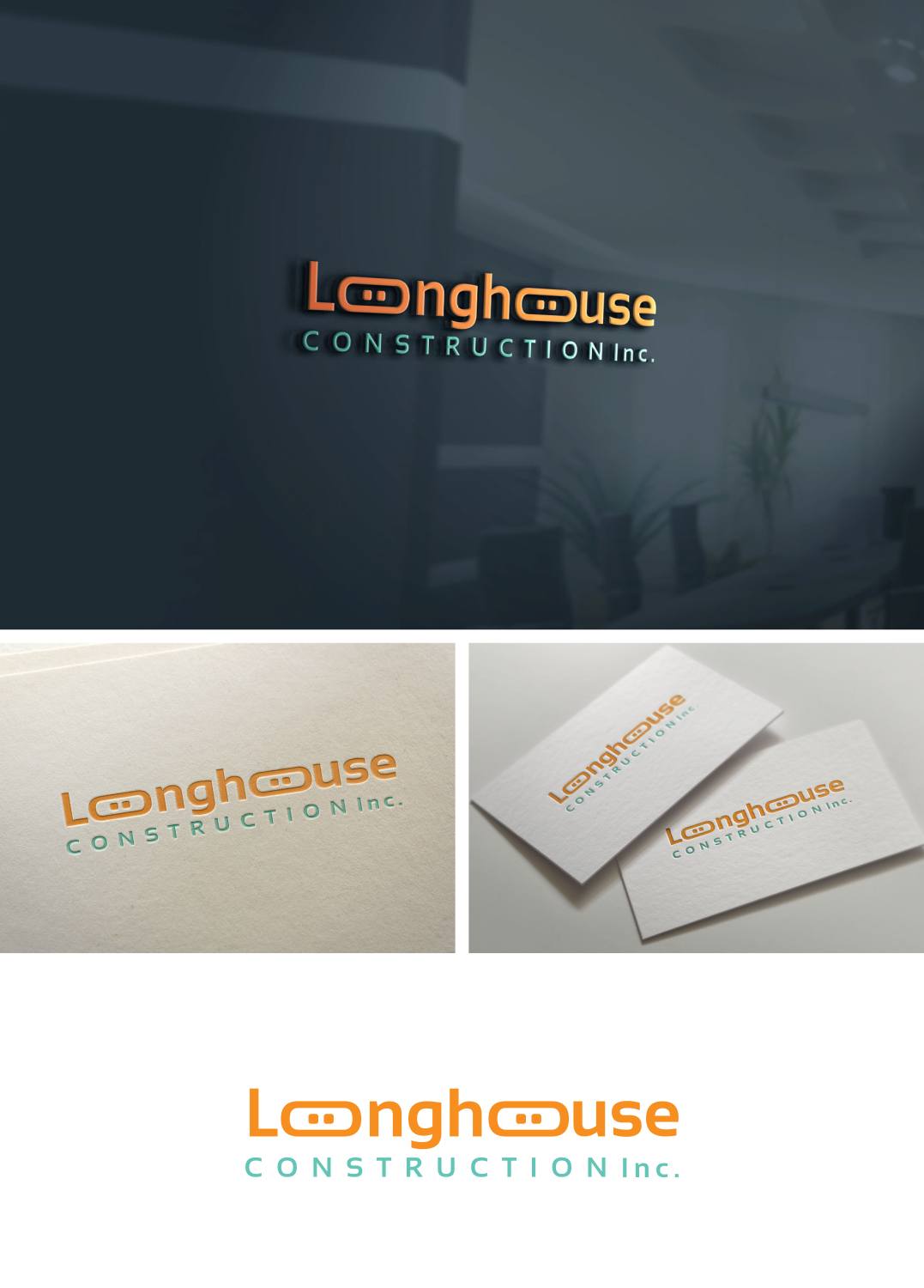 Logo Design by jenggot_merah_ for Longhouse Remodeling & Construction | Design #11655219