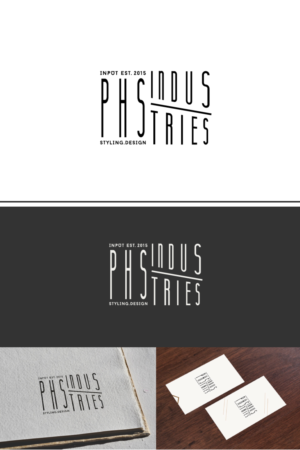 PHS Industries                 Styling . Design . Input           Est. 2015 | Logo Design by AHGDesign