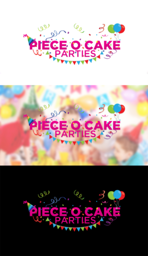 Logo Design by Professor P for Piece-O-Cake Parties | Design: #11396318