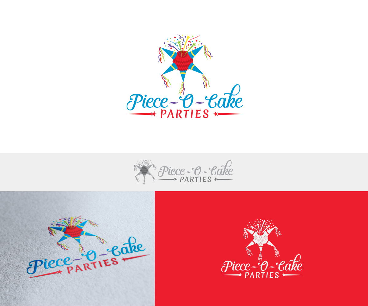 Logo Design by NguvuMX for Piece-O-Cake Parties | Design #11410682