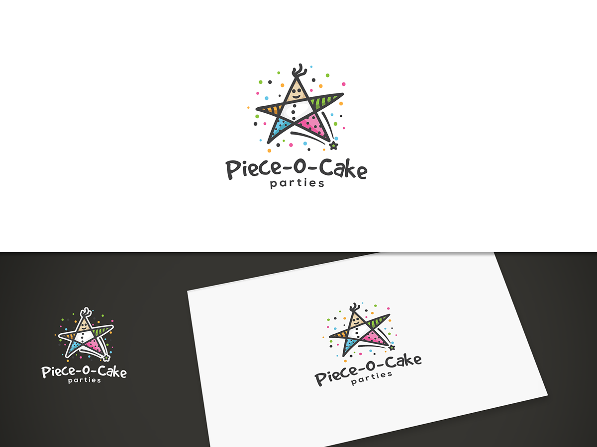 Logo Design by folker for Piece-O-Cake Parties | Design #11409040