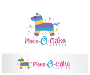 Logo Design by radleon for Piece-O-Cake Parties | Design: #11446302