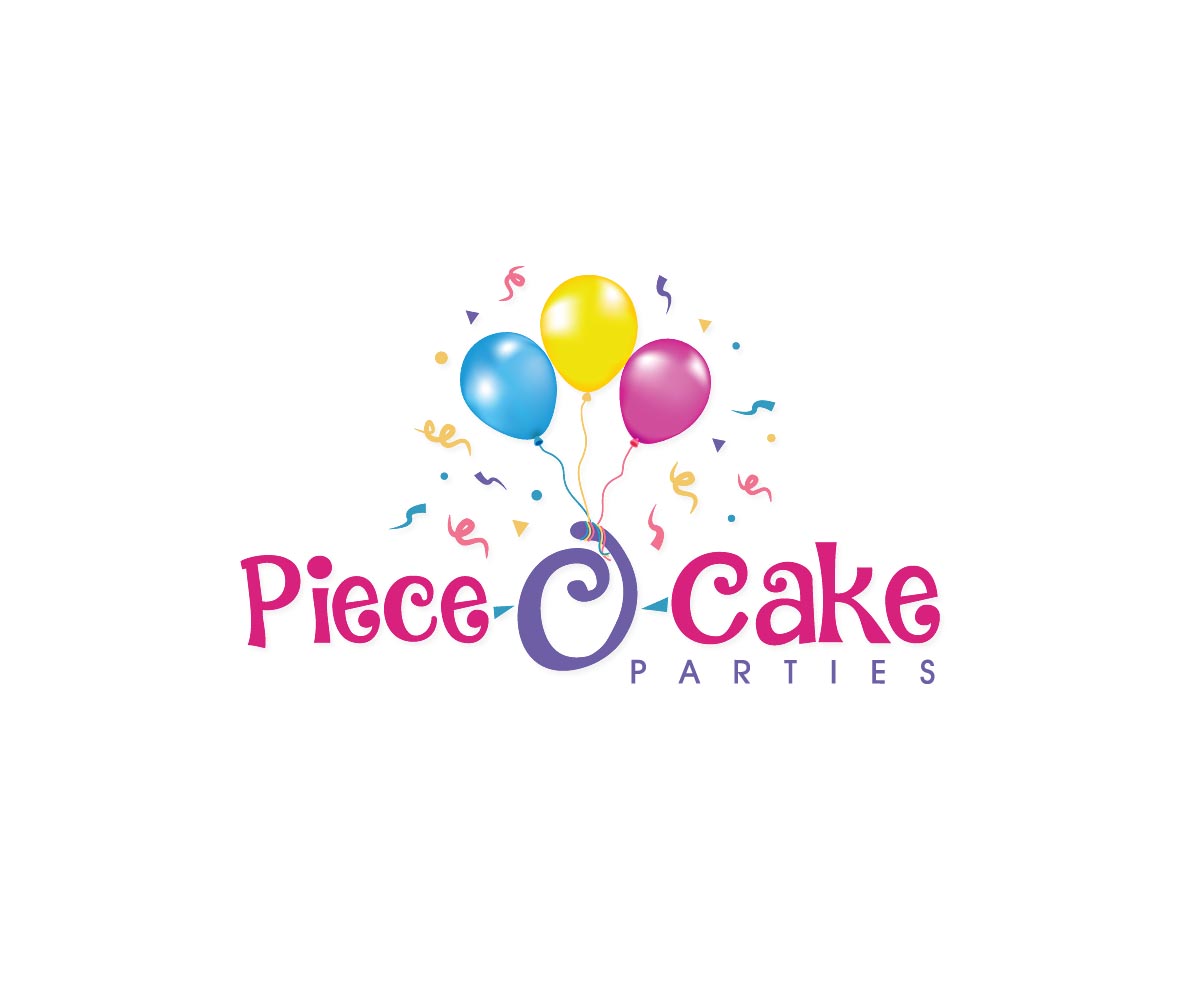 Logo Design by radleon for Piece-O-Cake Parties | Design #11460817