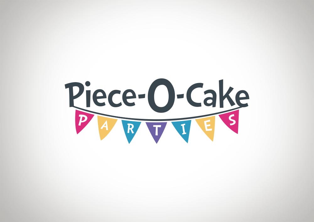 Logo Design by amy claire thompson for Piece-O-Cake Parties | Design #11449819