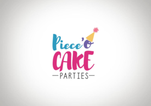 Logo Design by amy claire thompson for Piece-O-Cake Parties | Design: #11449831