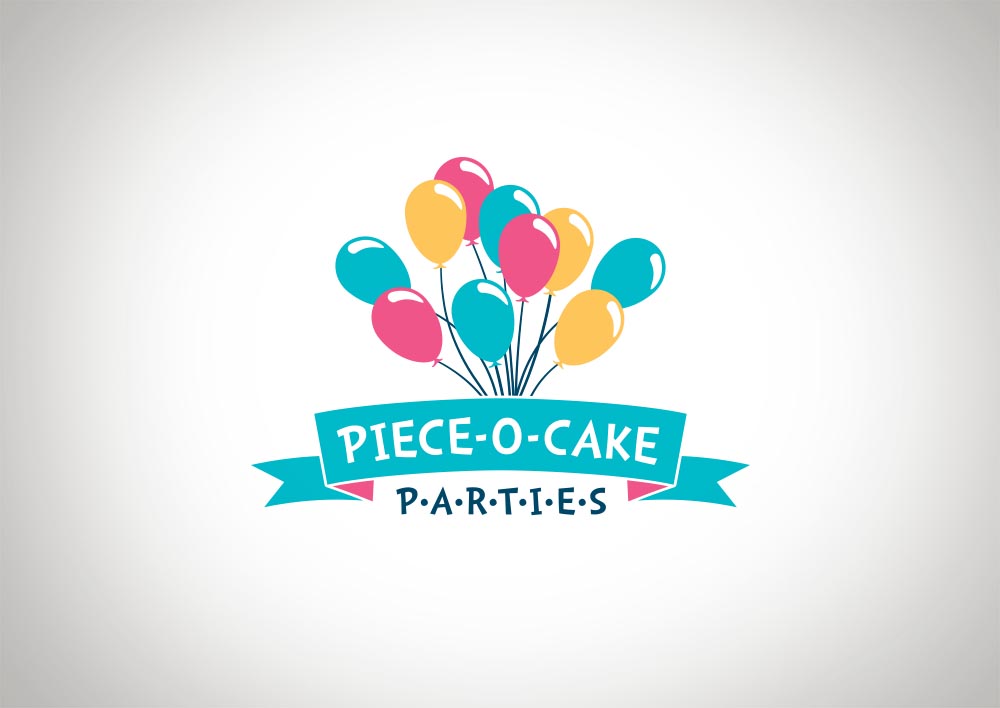 Logo Design by amy claire thompson for Piece-O-Cake Parties | Design #11451611