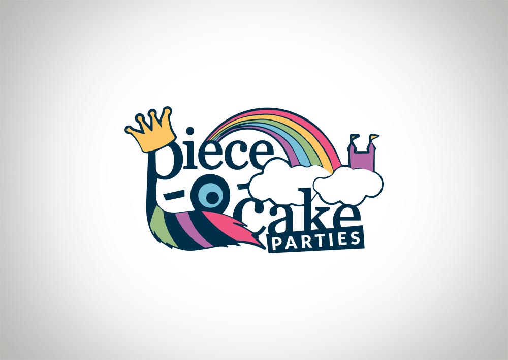 Logo Design by amy claire thompson for Piece-O-Cake Parties | Design #11451613