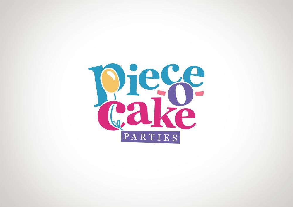 Logo Design by amy claire thompson for Piece-O-Cake Parties | Design #11472856