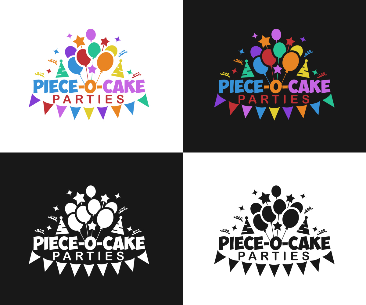 Logo Design by cheez_O for Piece-O-Cake Parties | Design #11403607