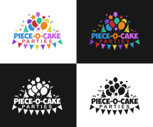 Logo Design by cheez_O for Piece-O-Cake Parties | Design: #11403607