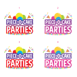 Logo Design by MariaZavorotnyaya for Piece-O-Cake Parties | Design: #11439006