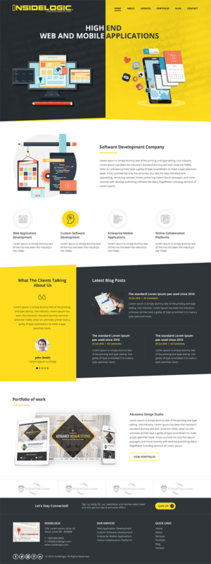 Web Design by RupalTechno for Insidelogic | Design: #11450390