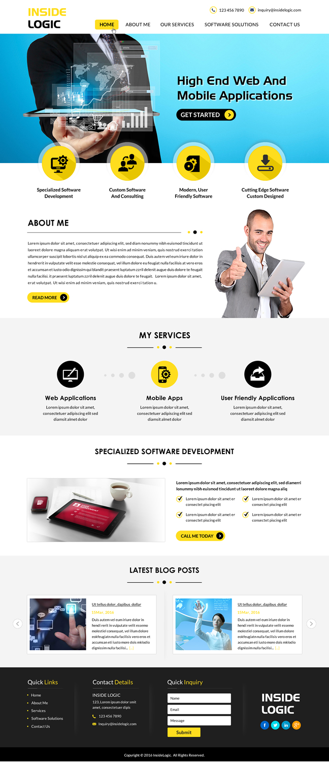 Web Design by Sbss for Insidelogic | Design #11405894
