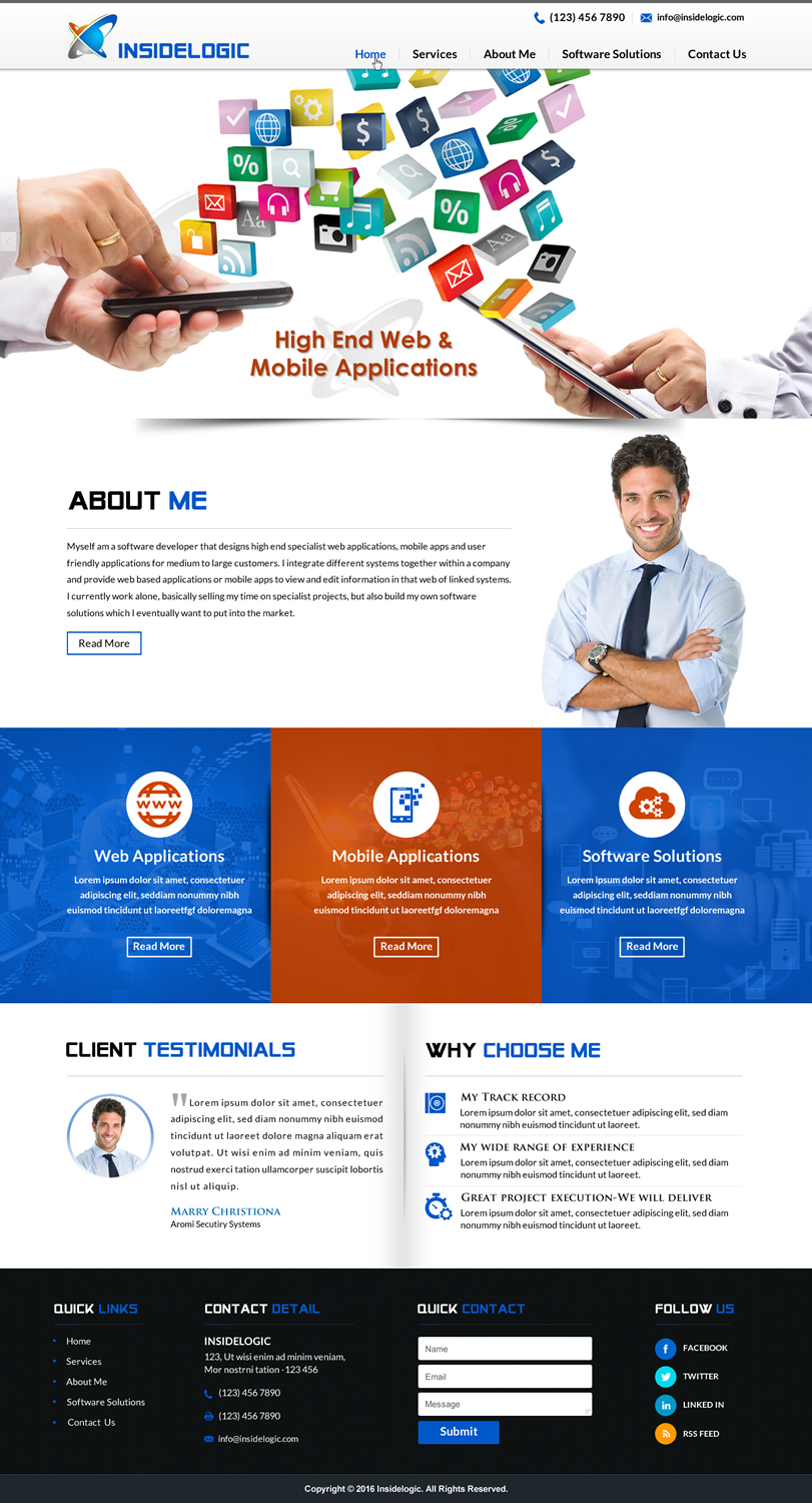 Web Design by Sbss for Insidelogic | Design #11409277