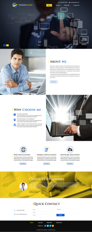 Web Design by Sbss for Insidelogic | Design: #11409280