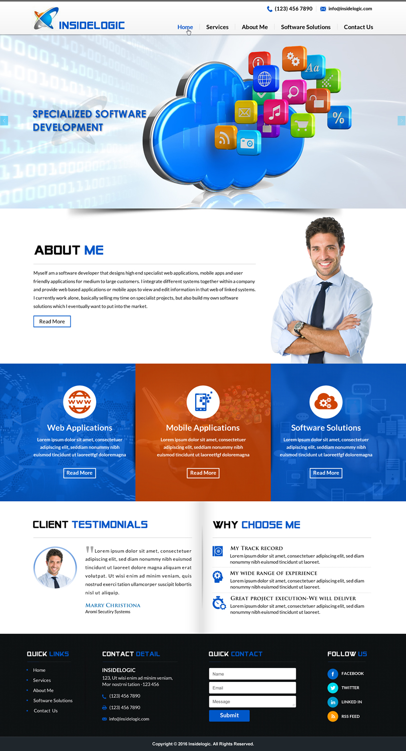 Web Design by Sbss for Insidelogic | Design #11409283