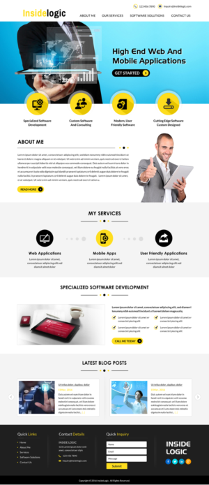 Web Design by Sbss for Insidelogic | Design: #11409284