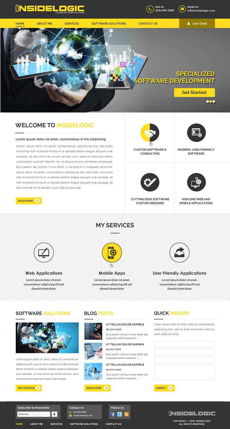 Web Design by Sbss for Insidelogic | Design #11441842
